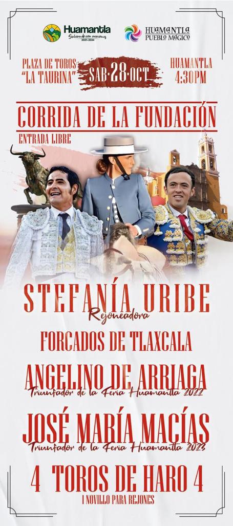 Celebra Huamantla un año más de su fundación con atractiva corrida de toros